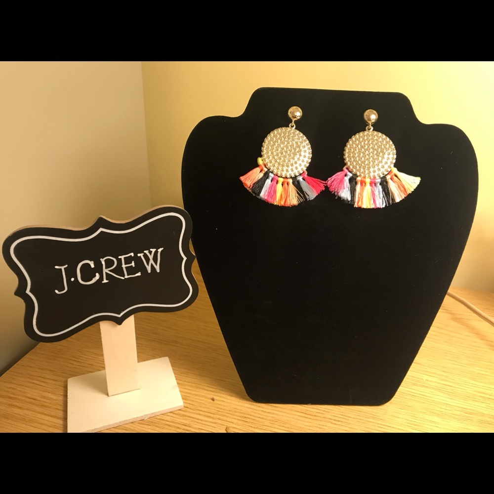 J. Crew fringed earrings!